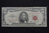 1963 Five Dollar Red Seal Note