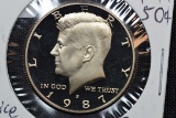 1987-S Kennedy Proof; Gem+ Cameo