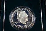 1990-S Eisenhower Commemorative Proof; Gem++ D-Cam OGP