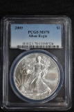 2009 American Silver Eagle; MS-70 PCGS