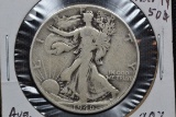 1947 Walking Liberty Half Dollar; Circ.