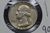 1956 Washington 90% Silver Quarter; Circ.