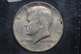1964 Kennedy 90% Silver Half Dollar; Circ.