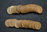 1 Lot of 50 Wheat Pennies