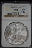 2009 American Silver Eagle; MS-69 NGC