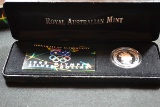 1992 Australia Olympic Silver Dollar; Only 2500 w/Numbered Certificate