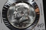 1968-D Kennedy 40% Silver Half Dollar; BU
