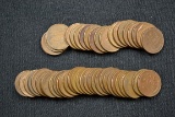 1 Lot of 50 Wheat Pennies