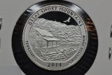 2014-S Quarter Silver Proof; Gem+ D-Cam