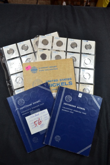1 Lot - Jefferson Nickels; Total 201 Nickels including 5 - 35% Silver Nickels