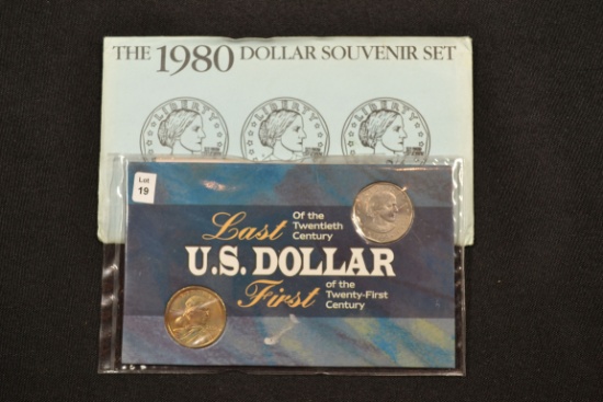 The 1980 Dollar Souvenir Set and Last of the Twentieth Century/First of the Twenty First Century Col