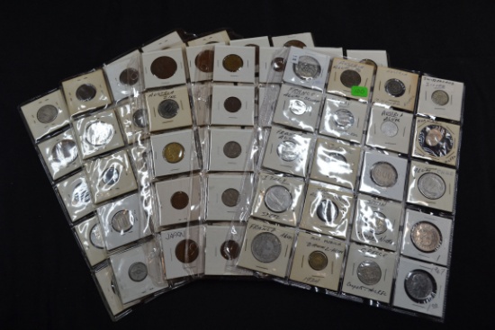 1 Lot of 100 Foreign Coins; No Silver