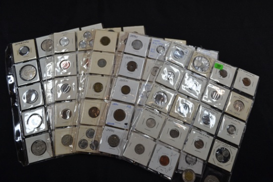 1 Lot of 100 Foreign Coins; No Silver