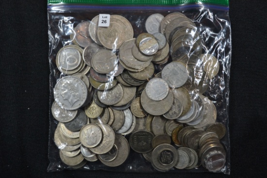 Bag of Foreign Coins; No Silver