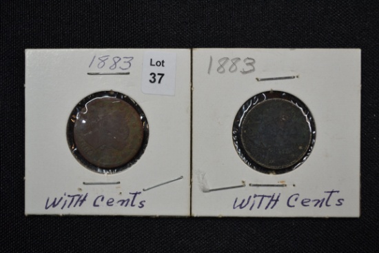 Pair of 1883 With Cents; AG