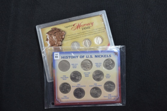 Legend of the Mercury Dime Collection and History of U.S. Nickels Collection