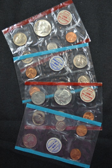 2 - U.S. Mint Sets including 1968 P&D and 1969 P&D; No Envelopes; 2xBID