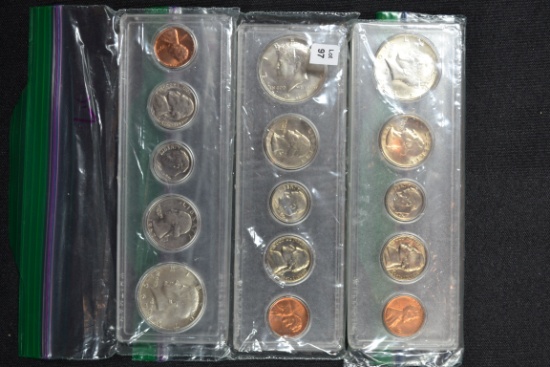 3 - U.S. Mint Unc. Year Sets including 1 - 1966 and 2 - 1967; 3xBID