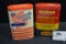 Pair of GM and MoPar Polishing Cloth Tins