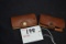 Pair of Leather Advertising Chevrolet Key Fob Holders