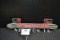 National Motors Cast Metal Advertising License Plate Topper w/Red Jeweled Reflectors; 13