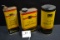 Group of 3 General Motors Containers including Instant Glass Cleaner, Liquid Auto Wax, and Tube Repa