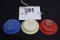 Group of 3 Plastic Buick Resealable Bottle Caps
