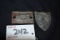 Pair of Badges including Fisher Carriages and 1927 Chevrolet