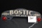 Bostic Malden Chevrolet License Plate Topper w/Two Red Jeweled Reflectors; 10
