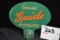 Genuine Guide Accessories License Plate Topper w/Green Jeweled Reflector; 4-1/2