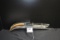 1941 Packard Hood Ornament w/Clear Plastic and Painted Gold; Has Pitting; 16