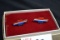 Pair of Chevrolet Enameled Cufflinks