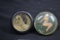 Pair of Plastic Pin Up Girl Shifter Knobs