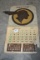 Pontiac Chief Embossed Cardboard 1952 Complete Calendar; Damaged Corner