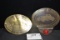 Brass Badge and License Plate Topper w/Reflector including State Farm Mutual Auto Ins. of California