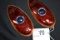 Pair of 1938-39 Ford Blue-Eye Teardrop Tail Lights