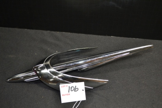1949-51 Mercury Hood Ornament; 13"x4-1/4"