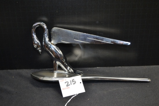 1932-37 Packard Cormorant w/Reverse Wings Hood Ornament; 11"x5"
