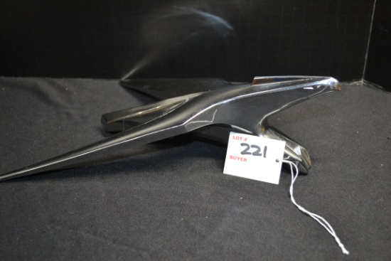 1955-56 Chrysler New Yorker Flying Bird Hood Ornament; 12"x9-1/2"