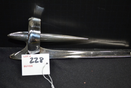 1950 Buick Rocket Hood Ornament; 10"x3-1/2"