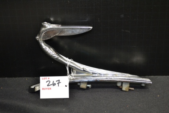 1936 DeSoto Flying Lady Hood Ornament; 8"x5"