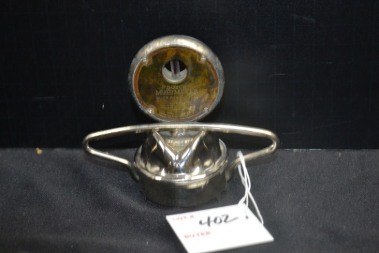 Boyce MotoMeter w/Brass Face for Ford Model T Radiator Cap/Hood Ornament; 4"x4-1/2"