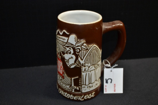 1973 Hamm's Salutes Oktoberfest Ceramic Stein