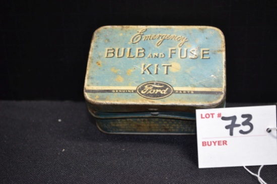 Ford Emergency Bulb and Fuse Kit in Original Metal Box