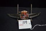 1939 Cadillac Grill Emblem; 7-1/2