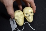 Pair of Bakelite Skull Shifter Knobs
