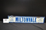Miltonvale Ford Metal Advertising Sign; 13