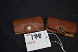 Pair of Leather Advertising Chevrolet Key Fob Holders