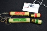Pair of Advertising Paper License Holder Key Chains