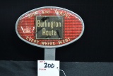 Burlington Route Reflective License Plate Topper; 6